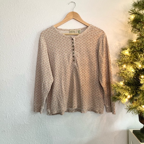 St. John's Bay Tops - Floral henley